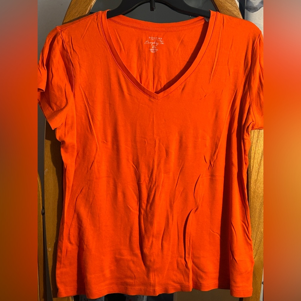 Sonoma Bright Orange Short Sleeve Tee